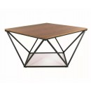 Стол журнальный SIGNAL SILVER A орех/черный, 80/80